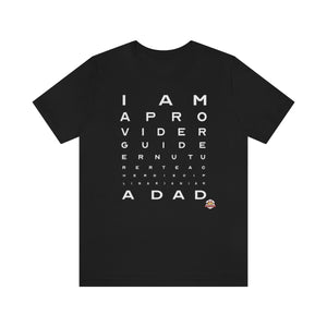 Open image in slideshow, Dadaholiks Eye Chart T-shirt (White Font)
