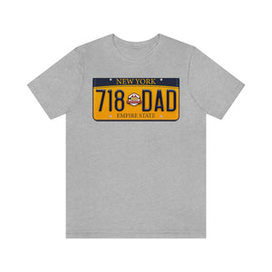 Open image in slideshow, 718 Dad (NYC- Yellow) License Plate T-shirt
